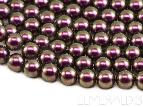 6mm Swarovski® Crystal Pearls Iridescent Purple violett 10x