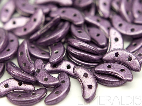 10mm CzechMates™ Crescent Purple Metallic lila 5g