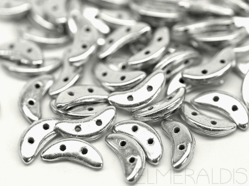 10mm CzechMates™ Crescent Silver Silber 5g