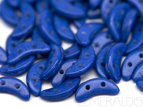 10mm CzechMates™ Crescent Snorkel Blue Blau 5g