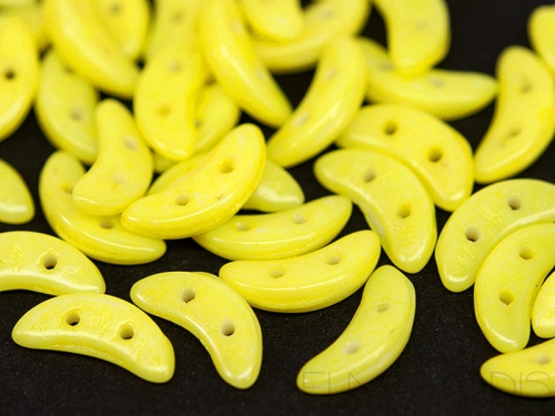 10mm CzechMates™ Crescent Opaque Buttercup gelb 5g