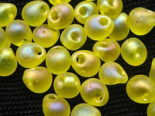 10g Miyuki Drop Beads Matte Yellow AB