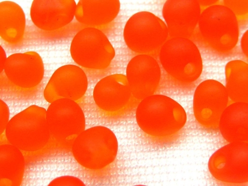 10g Miyuki Drop Beads Matte Orange
