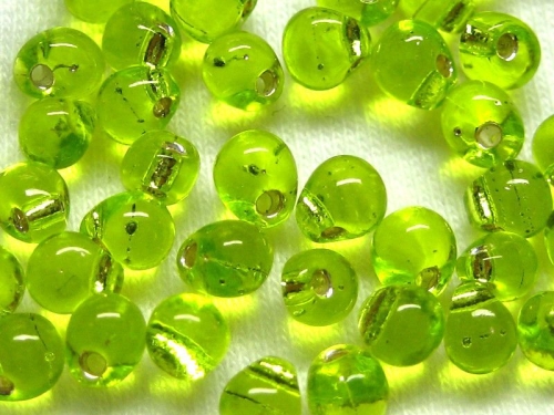 10g Miyuki Drop Beads Silver L Lime Green