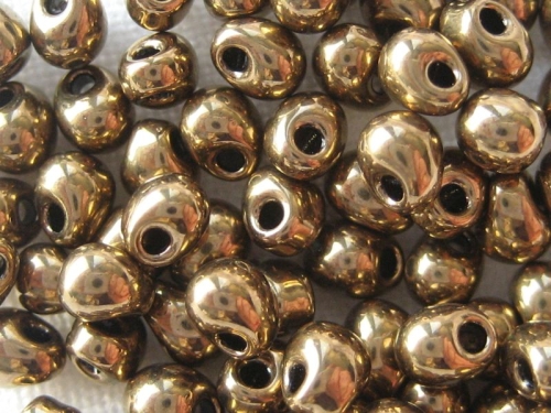 10g Miyuki Drop Beads Metallic Dark Bronze