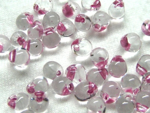 10g Miyuki Drop Beads Antique Rose Crystal