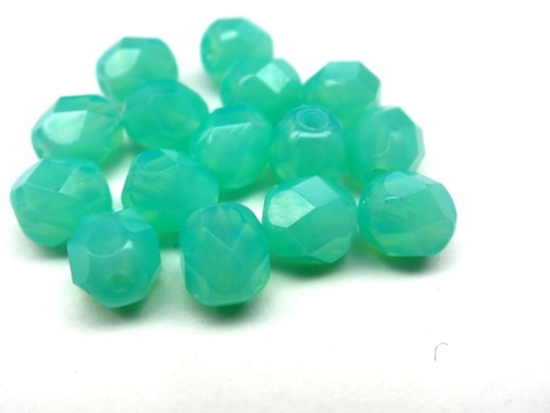 6mm 10x Jade Opal feuerpol Glasperlen