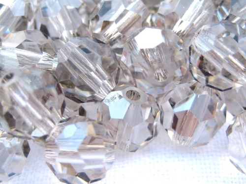 6mm Glasperlen facettiert Crystal Velvet 5x