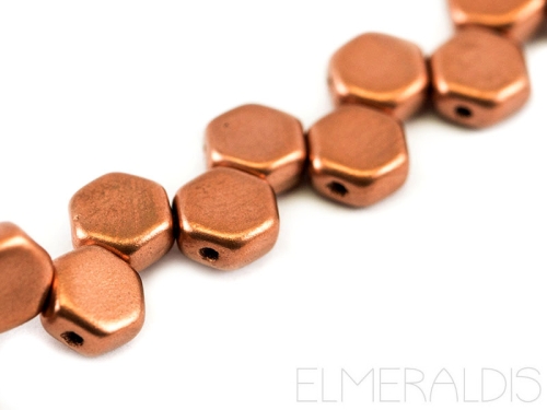 6mm Honeycombs Matte Metallic Bronze Copper 30x