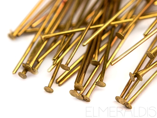 50mm Nietstifte Bronze Antique Headpins Zamak 50x