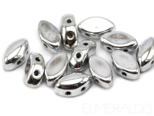 7mm IRISDUO® Crystal Labrador Full Silver silberfarben 5g