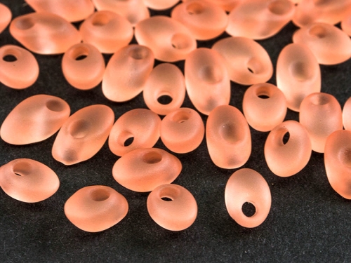 7mm Long Magatama Miyuki Rose Frosted Rosaline Matte 10g