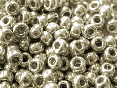 6/0 Miyuki Rocailles Galvanized Silver Silber 10g