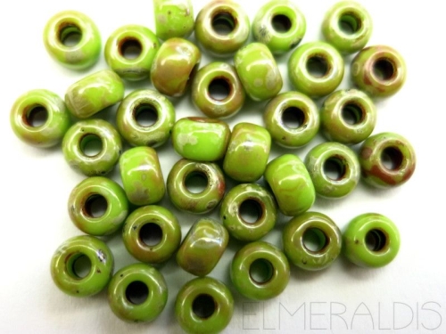 6/0 Rocailles Miyuki Chartreuse Picasso 10g