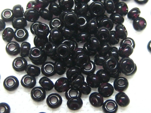 1mm Mini Rocailles Black Opaque Schwarz 10g