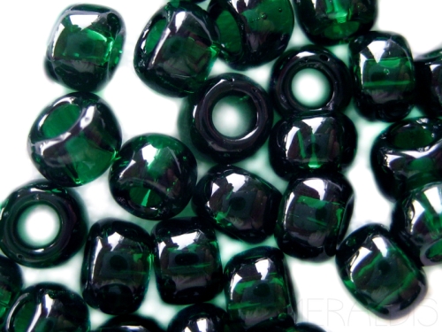 1mm Mini Rocailles Green Emerald dunkelgrün smaragdgrün 10g