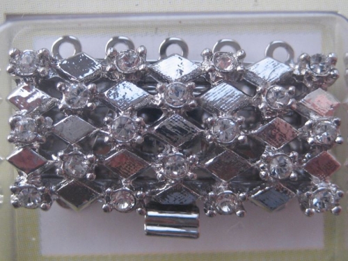 Schließe 5-reihig Armbandschliesse silberfarben