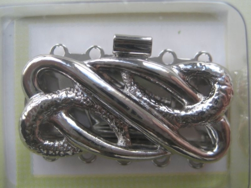 Schließe 5-reihig Armbandschliesse silberfarben