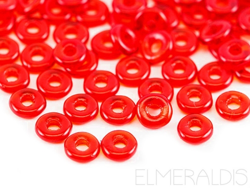 O Beads® Red hellrot Siam Ruby Glasperlen 2 g
