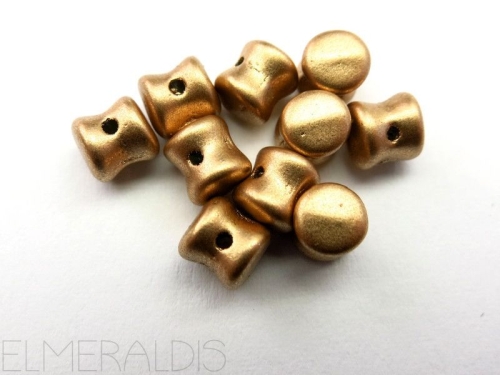 Pellet Beads Aztec Gold 5 g böhmische Glasperlen