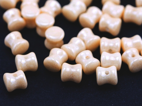 Pellet Beads Chalk White Champagne Luster beige 5g