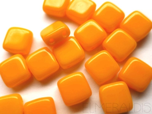 25 CzechMates™ Tile Beads Sunflower Yellow 6mm