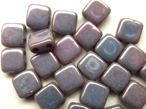 25 CzechMates™ Tile Beads Luster Metallic Amethyst
