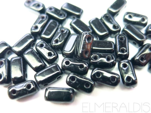 25 CzechMates™ Bricks Hematite grau 6mm