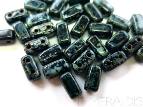 25 CzechMates™ Bricks Jet Picasso schwarz 6mm