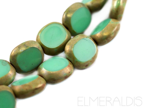 10mm Candy Beads Green Turquoise Picasso türkis 4x