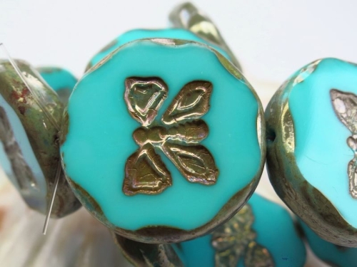 1x Butterfly Turquoise Blue Picasso