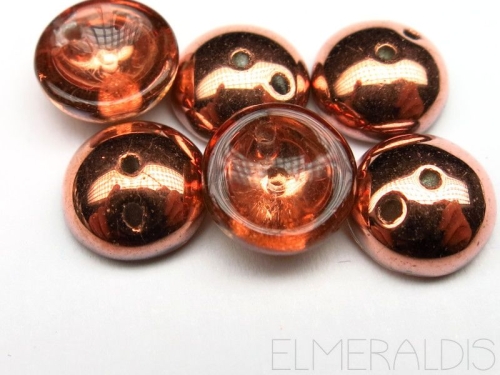 Piggy Beads Crystal Capri Gold Glasperlen 25x