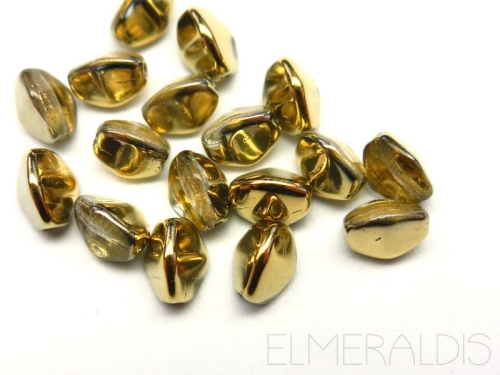 5 g Pinch Beads Crystal Amber Gold Glasperlen