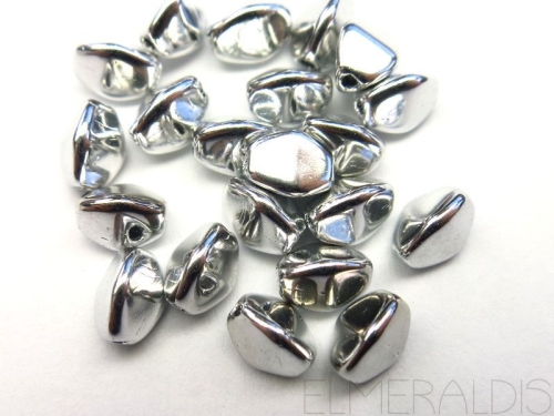 5 g Pinch Beads Crystal Labrador Silver Glasperlen