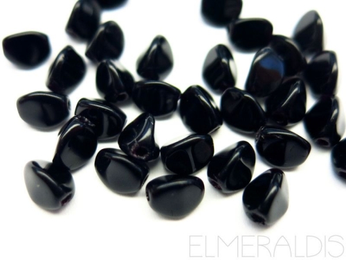 5 g Pinch Beads Jet Black schwarz Glasperlen
