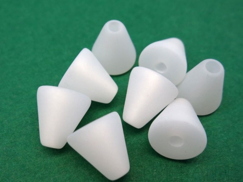 10mm Polaris Kegel matt weiss weiß 5x