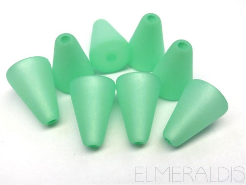 5 Polaris Kegel matt mint grün 14x10 mm