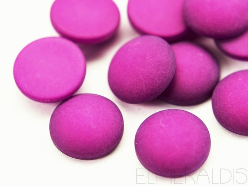 12mm Cabochons Polaris matt Lila purple 10x