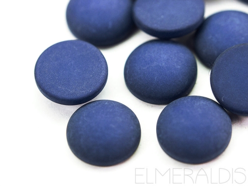 12mm Cabochons Polaris matt Nachtblau marine 10x