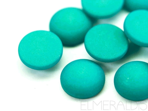 12mm Cabochons Polaris matt Indigo Teal petrol 10x