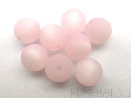 4mm 10x Polaris Perlen matt rosa rose