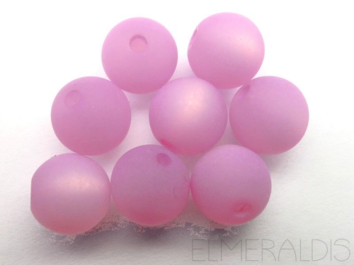 8mm 10x Polaris Perlen matt hell lila