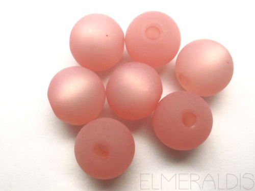 10mm 10x Polaris Perlen matt rosybrown