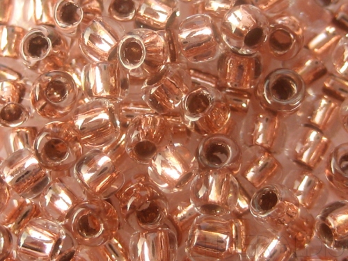 7/0 Rocailles Matubo™ Copper Lined Crystal Kupfer 10g