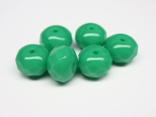 2x Rondelle Turquoise Green 6x8mm