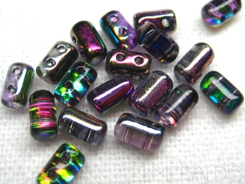 3 x 5mm 10g Rulla Beads Magic Violet Grey