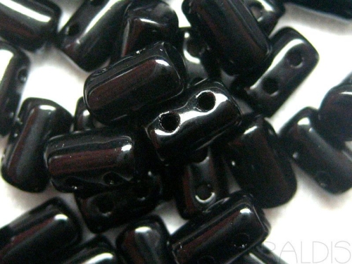 3 x 5mm 10g Rulla Beads Jet Black Schwarz
