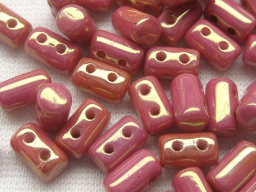 3 x 5mm 10g Rulla Beads Luster Metallic Pink