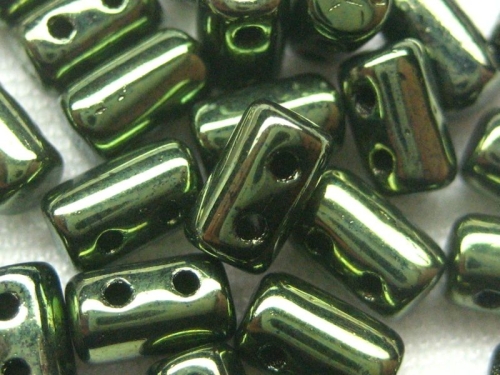 3 x 5mm 10g Rulla Beads Luster Metallic Olivine