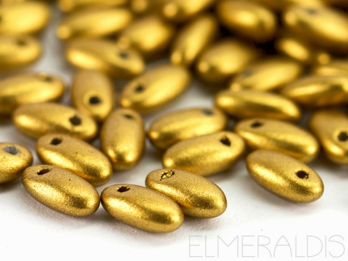 6mm Rizo Beads Olive Gold Matte 10g